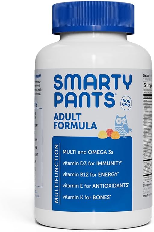 SmartyPants Yetişkin Multi & Omegas Gummies, 180 Count