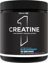 Kural 1 Kretine Toz - Yüksek yoğunluklu Egzersiz ve Lean Body Mass Support, Flavored ve Unflavored (30 Hizmetler, Blue Raspberry) için Saf Mikronizedtine Tayhidrat