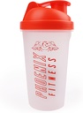 Phoenix Fitness Protein Shaker Şişe - 500 ml Leakproof Vida Top Lid ve Meşru bar ile Şişe - Güvenli Dağ Ücretsiz Spor ve Spor Şişe - Orange