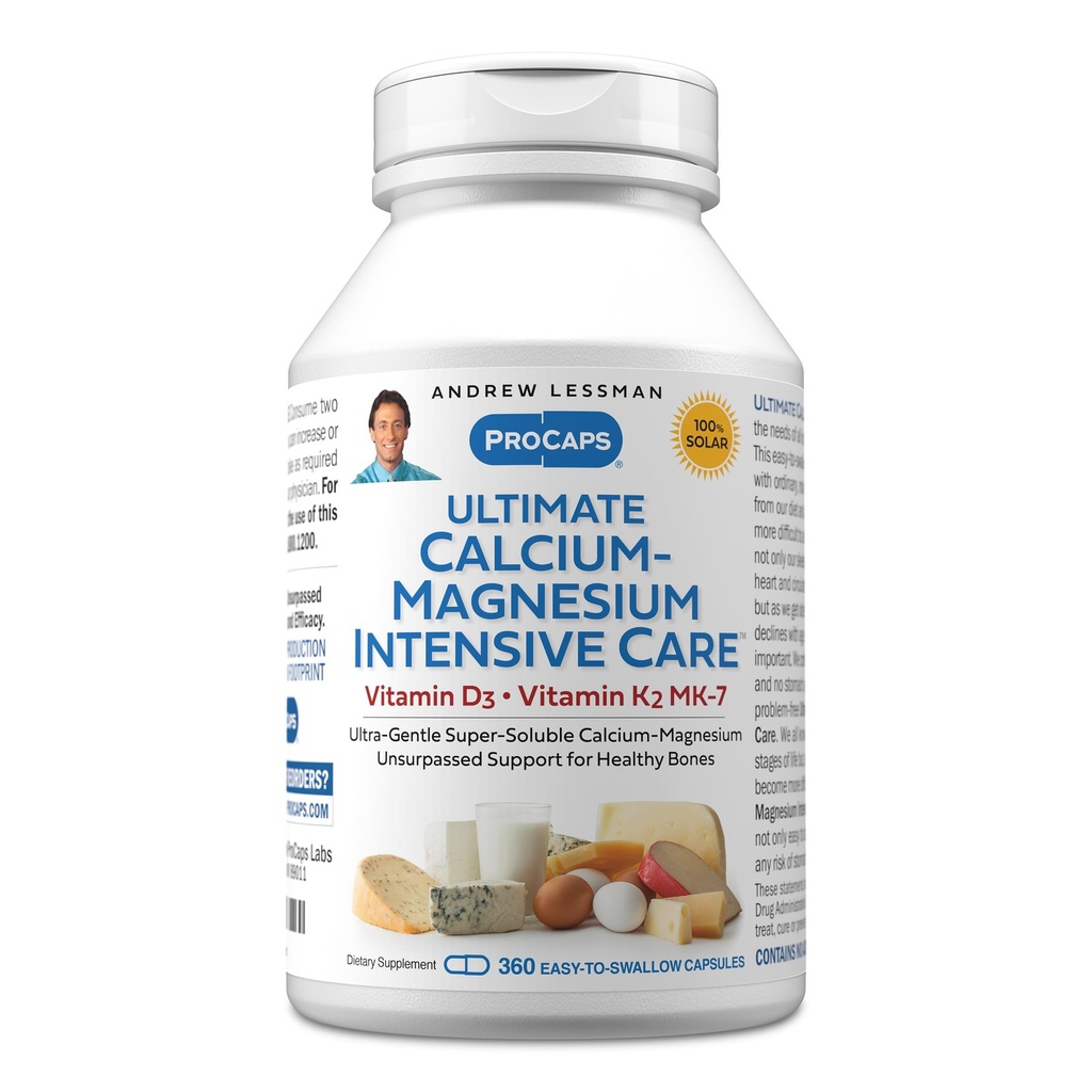 ANDREW LESSMAN Ultimate Food-Magnesium I Yoğun Bakım D3 & K2 MK7-120 mcg - 360 Capsules - Bone and Skeleton Health Essentials. Gentle, Easy to Swallow, Super ►. Katkı yok