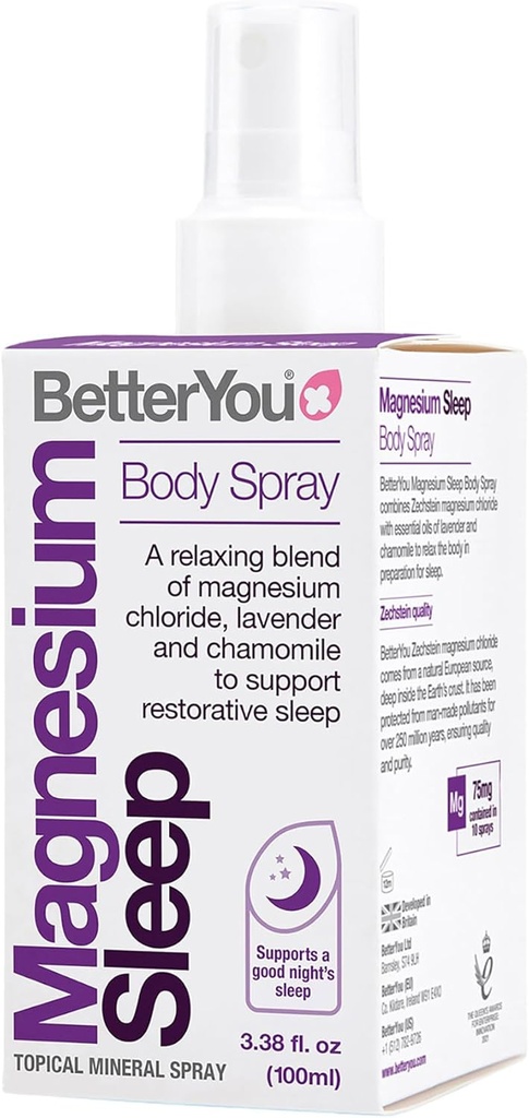 Daha İyi Youssetta Uyku Vücut Kombinasyonu - Topical Magnezyum ve Essential Oil Mix - Lavender ve Chamomile - Daha İyi Uykuyu Teşvik - 3.38 oz