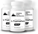 1500 mg High Dose L-Tryptophan Max Easy-to-Swallow Capsules | Gluten-Free, Non-GMO | 40 Servisler (3-Pack)