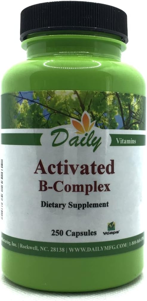 Daily Manufacturing Actived B-Complex (Δραστηριοποιημένες Μορφές Πολυ Β Βιταμίνες) 250 Capules