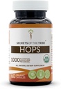 Tribe Hops USDA Organik Capsules'in Sırları | Sertifikalı Organik Vejetaryen Capsules, Herbal Diyetsel Supplement | Humulus lupulus kıl Çiçek (60 Kont)
