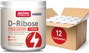 Jarrow Formulas D-Ribose Powder - 200g - Dietary Supplement Supports Muscle Recovery, Energy & Endurance - 100% Pure - Vegan - Non-GMO - Approx. 90 Servings, Pack of 12