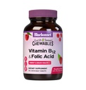 BlueBonnet Beslenme Dünya Tatlı Vitamin B12 & Folic Asit Chewable Tabletler, Soy-Free, Gluten-Free, Raspberry 90 Count (kahkadar)