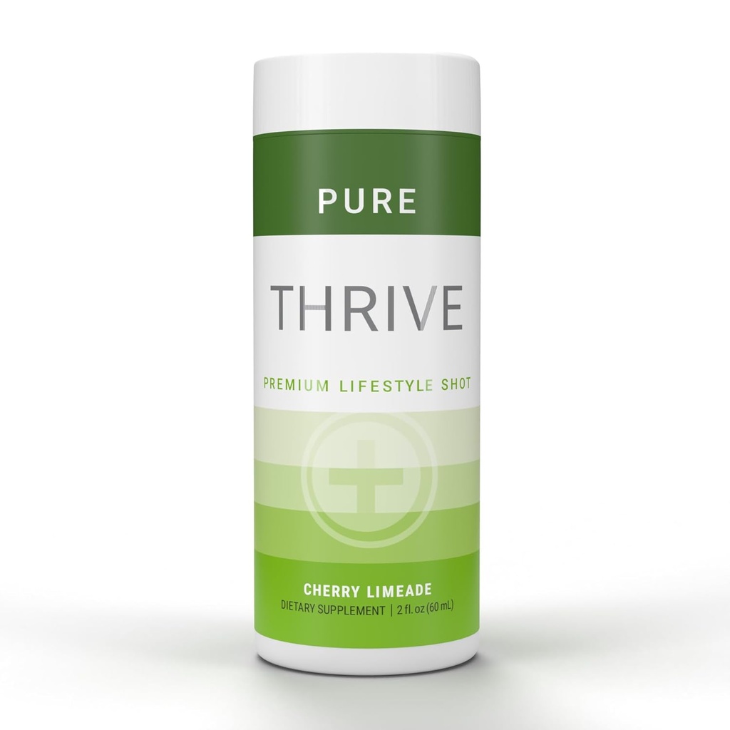 Le-Vel Energy Shot Tarafından THRIVE - Cherry Limeade | 2 fl oz | 12 Kont | Temiz, Sugar-Free, Zero-Calorie Energy Alert | Natural Energy Supplement with Bs | Health Caffeine Shot