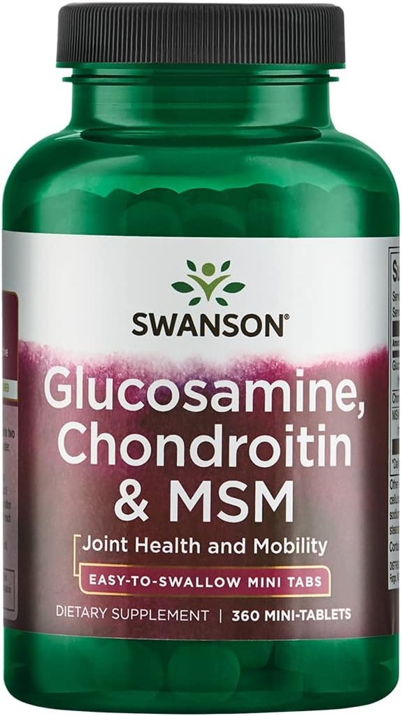 Mini-Tabs Glucosamine, Chondroitin & Mrsm 750/600/300 mg 360 Mini-Tabs