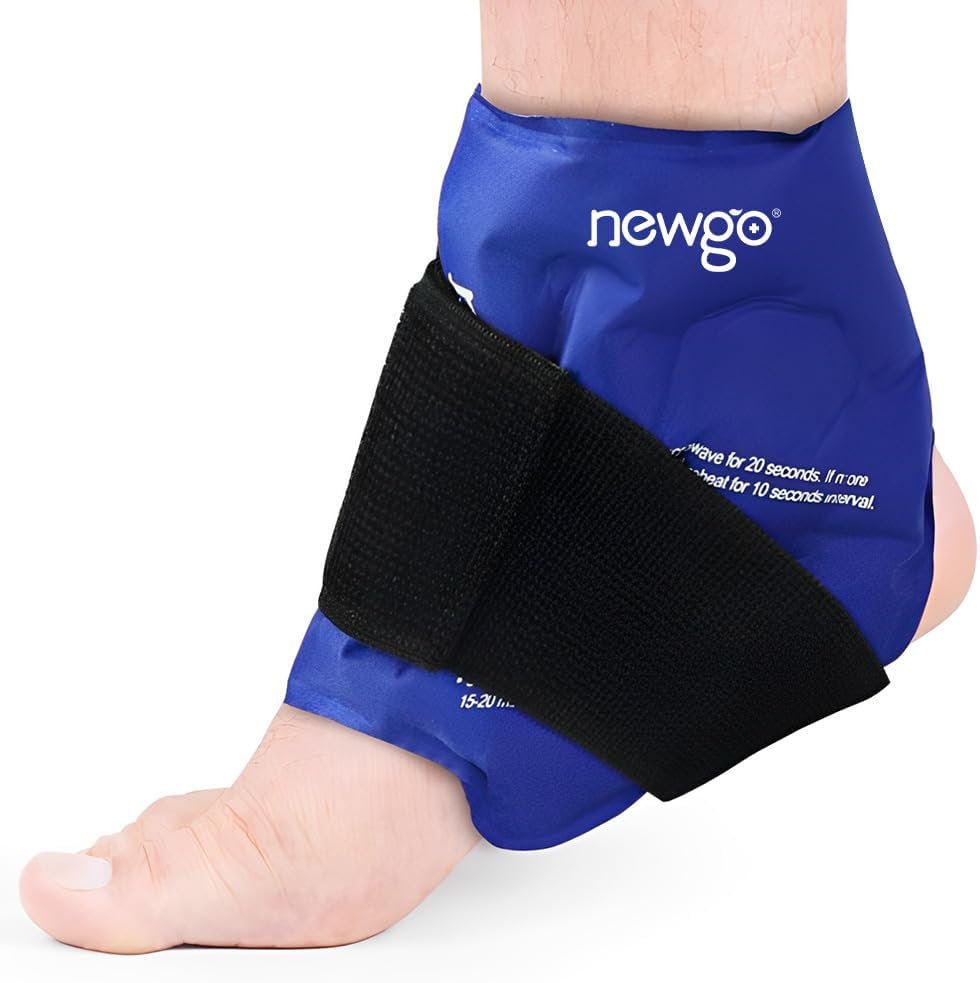 NEWGO Ankle Buz Paketi Sprateed Relief, Buz Paketi Ankle Inuries Reusable, Cold Therapy for Ankles Swelling, Post Surgery Recovery - Blue Pack
