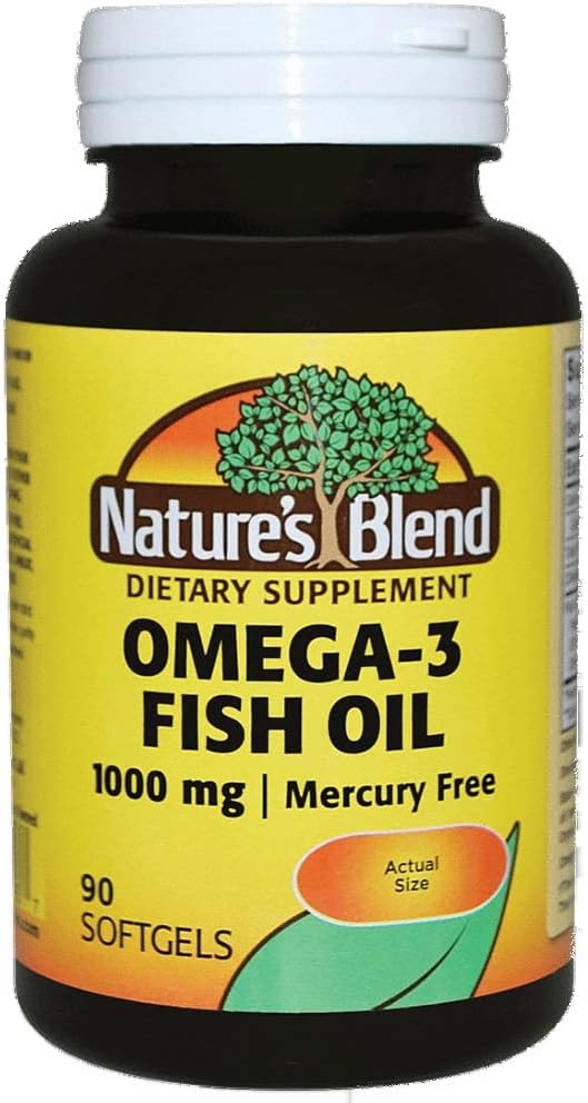 Nature's Blend Omega-3 1000 mg - 90 Softgels, Pack of 2