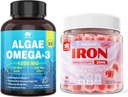 Vegan Iron Gummies & Φυτικά Άλγα Ωμέγα 3 1200mg συμπλήρωμα