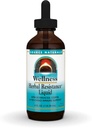Source Naturals Wellness Herbal Direnişi Sıvı Immune Defense Supplement ve Echinacea, Elderberry ve Yin Chiao - 4 Akışkan Oz