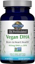 Garden of Life Ωμέγα 3 Vegan DHA Συμπληρώματα Dr. Formulated Vegan DHA, 400mg DHA & 90mg DPA σε μορφή τριγλυκεριδίων από μια ενιαία πηγή, Ωμέγα 3 συμπλήρωμα για την υγεία των γυναικών και των ανδρών, 30 Softgels
