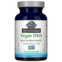Life Omega 3 Vegan DHA Supplements Dr. Formulated Vegan DHA, 400 mg DHA & 90mg DPA in Triglyceride Form from a Single Source, Omega 3 Supplement for Women's and Men's Health, 30 Softgels