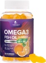 Omega-3 Gummies, Fish Oil Gummies for Yetişkinler & Çocuklar, Omega-3 Gummy Vitamins, EPA & DHA Fish Oil Fatty Acids Gummy Supplement, Nature's Supplements for Joint, Heart Health, & Brain Support - 120 Count