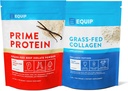 Equip Foods Πρωτεϊνική σκόνη σκόνης Vanilla & Grass Fed Κόλαγκεν σκόνης χωρίς γεύση