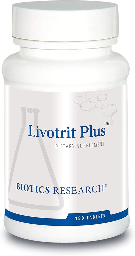 Biotics Research Livotrit Plus Liver Cleanse and Detox Support Supplement Natural Non GMO Herbal Mix with Milk Thistle 180 Tablets