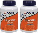 Τώρα Τρόφιμα Γλυκίνη 1000 mg - 100 VegiCapsules 2 Συσκευασία