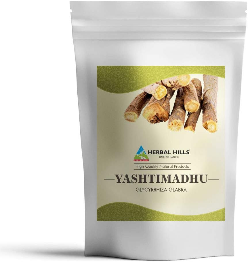 HERBAL HILLS Yashtimadhu Toz (Mulethi Toz/Licorice Toz/Glycyrrhiza glabra) | 16 Oz (454 GMS) | Natural Herb