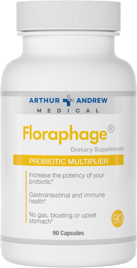Arthur Andrew Medical, Floraphage, Prebiyotik Formula ve Probiyotik Multiplier, 90 Capsules