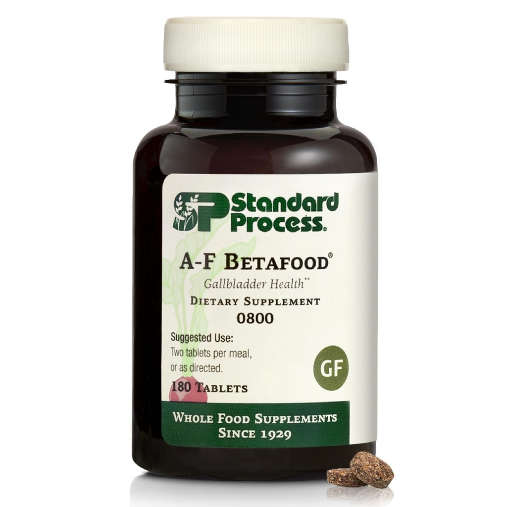 Standart Süreç A-F Betafood Gallbladder Health Diyetary Supplement - Gluten-Free, Non-Dairy, & Non-Soy - Gallbladder Function & Liver Care - 360 Tabletler