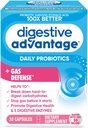 Digestive Advantage Fast Acting Enzymes + Daily Probiotic Prevent Gas & Break Down Food Particles 32 Count Capsules