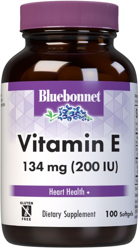 BlueBonnet Vitamini E 200 IU Karma Softgels, 100 Kont