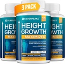SILVERPEAKS Büyüme Capsules to Grow Taller - Bone Strength için yüksek büyüme Maximizer - ABD'de Made - Natural Get Taller Supplement - Free of growth Hormon - Pack of 3