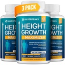 SILVERPEAKS Büyüme Capsules to Grow Taller - Bone Strength için yüksek büyüme Maximizer - ABD'de Made - Natural Get Taller Supplement - Free of growth Hormon - Pack of 3