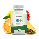 Hem Rescue Hemorrhoid treatment Supplement - Όλα φυσικά, μειώνει τη δυσφορία & το πρήξιμο, ενισχύει τη ροή του αίματος, στοματική Βοτανική Blend, Made in USA - (1 πακέτο μπουκάλι)