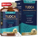 Totaria TudCA συμπλήρωμα 1200mg (Ταυροροδεοξυχολικό οξύ), 120 κάψουλες, Ultra Strength TUDCA Bile Salts συμπληρώματα ήπατος, Pure Tudca για το συκώτι και Gallbladder επισκευής, Gut υγεία