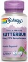 SOLARAY Butterbur Kökleri 50 mg | Sağlıklı Vascular Smooth Kas, Blood Flow, Respiratory Function & Urinary System Health | 60ct