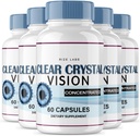 Laboratuarları (5 Pack) Clear Crystal Vision Supplement, Blurry Eyes için Clear Crystal Vision, Sağlıklı Göz Fonksiyonlarını Desteklemek için ClearCrystal Vision, Clear Crystal Vision Formula Yorumlar (300 Capsules)
