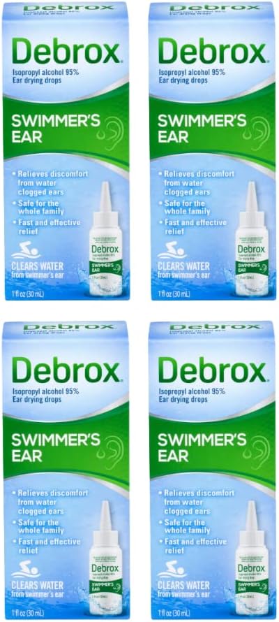 Debrox Mayomer'in Ear Kuru Drops for Yetişkinler & Kids, 1 Fl oz. (Pazarlama paketi 4)