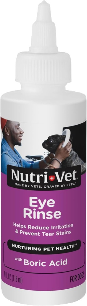 Köpekler için Nutri-Vet Eye Rinse, Dog Tear Stain Rer, Eye Lavabo, Pet Puppies, Puppy Malzemeler, Pet Güvenli Formula, Vet Formula, Önleme, 4oz