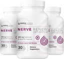 NERVE RENEW Optimizer, 3 Pack (90 Capsules) - 300 mg Doğal Nerve Discomfort Desteği için Kapsül başına kapsülü Stabilize R-Alpha Lipoic Asit - Hızlı Aborpsiyon - Güvenli ve Tüm Doğal Doğal Doğal Nerve Discomfort Desteği - Hızlı Aborpsiyon - Güvenli ve Tüm Doğal