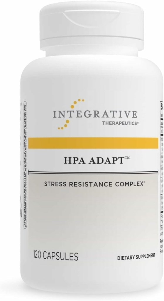 Bütünleştirici Tedaviler HPA - Stres Desteği için Adaptojenik Supplement* - Ashwagandha, Rhodiola & Diğer Adaptojenik Herbs* - Vegan, Süt-Free & Gluten-Free - 120 Capsules