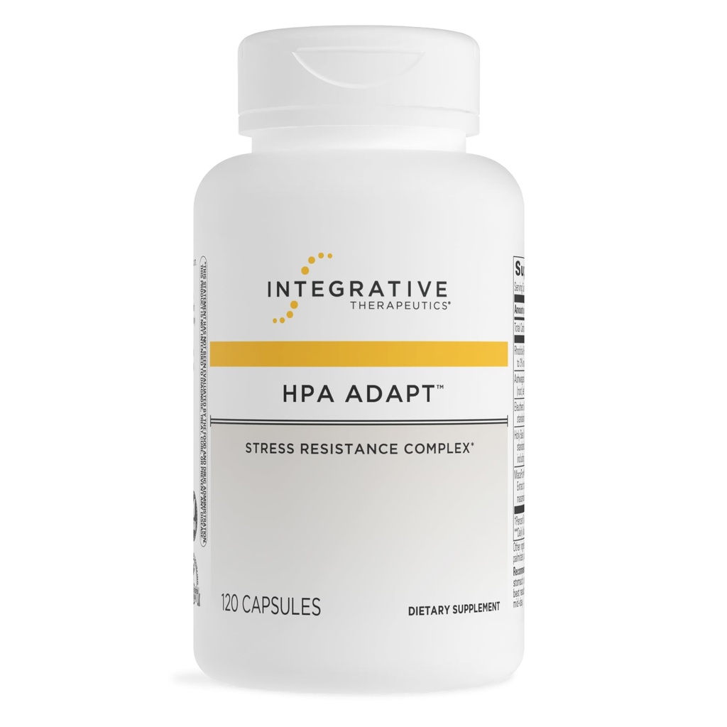 Bütünleştirici Tedaviler HPA - Stres Desteği için Adaptojenik Supplement* - Ashwagandha, Rhodiola & Diğer Adaptojenik Herbs* - Vegan, Süt-Free & Gluten-Free - 120 Capsules
