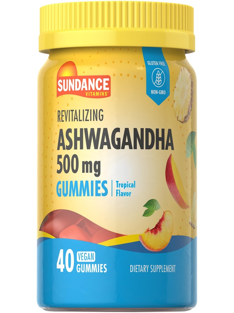 Sundance Ashwagandha Gummies | 500 mg | 40 Vegan Gummies | Vegan, Non-GMO ve Gluten Free Supplement Supplement Supplement