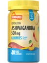 Sundance Ashwagandha Gummies | 500 mg | 40 Vegan Gummies | Vegan, Non-GMO ve Gluten Free Supplement Supplement Supplement