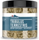 Earthborn Elements Tribulus Terrestris 200 Capsules, Pure & Undiled, No Wordss