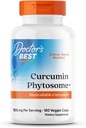 Doctors Best Curcumin Phytosome, Bioavailable Curcumin, Non-GMO, Gluten Free, Soy Free, Vegan, 1000mg, 180 Veggie Caps