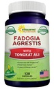 ASquared Beslenme Fadogia Agrestis 1000 mg & Tongkat Ali 400 mg - 120 Capsules - Fadogia Agrestis Ek ve Toz Kompleksi Pills