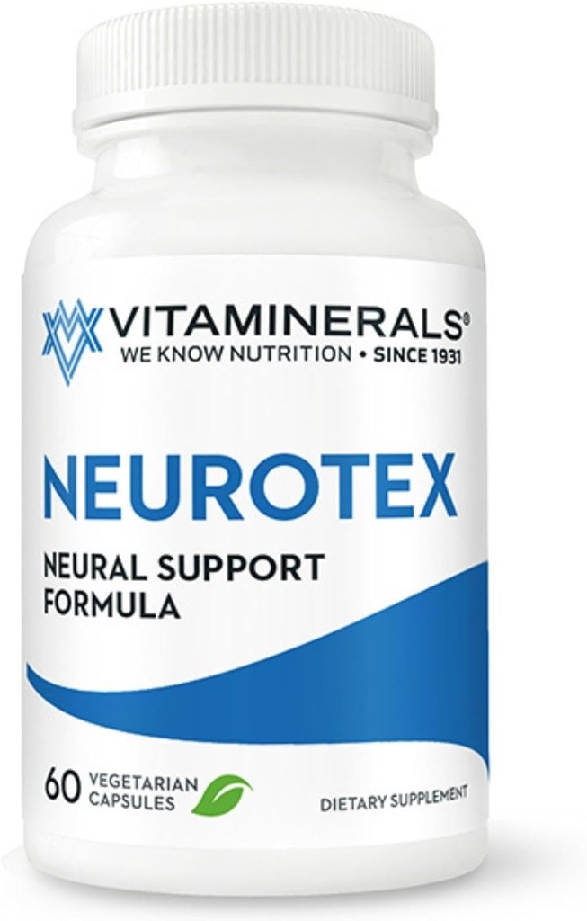 Vitaminler® 119 NörotexTM | Nervous System Support & Stres Yardım | Calm Mind | Olumlu Mood | 60 Vejetaryen Capsules