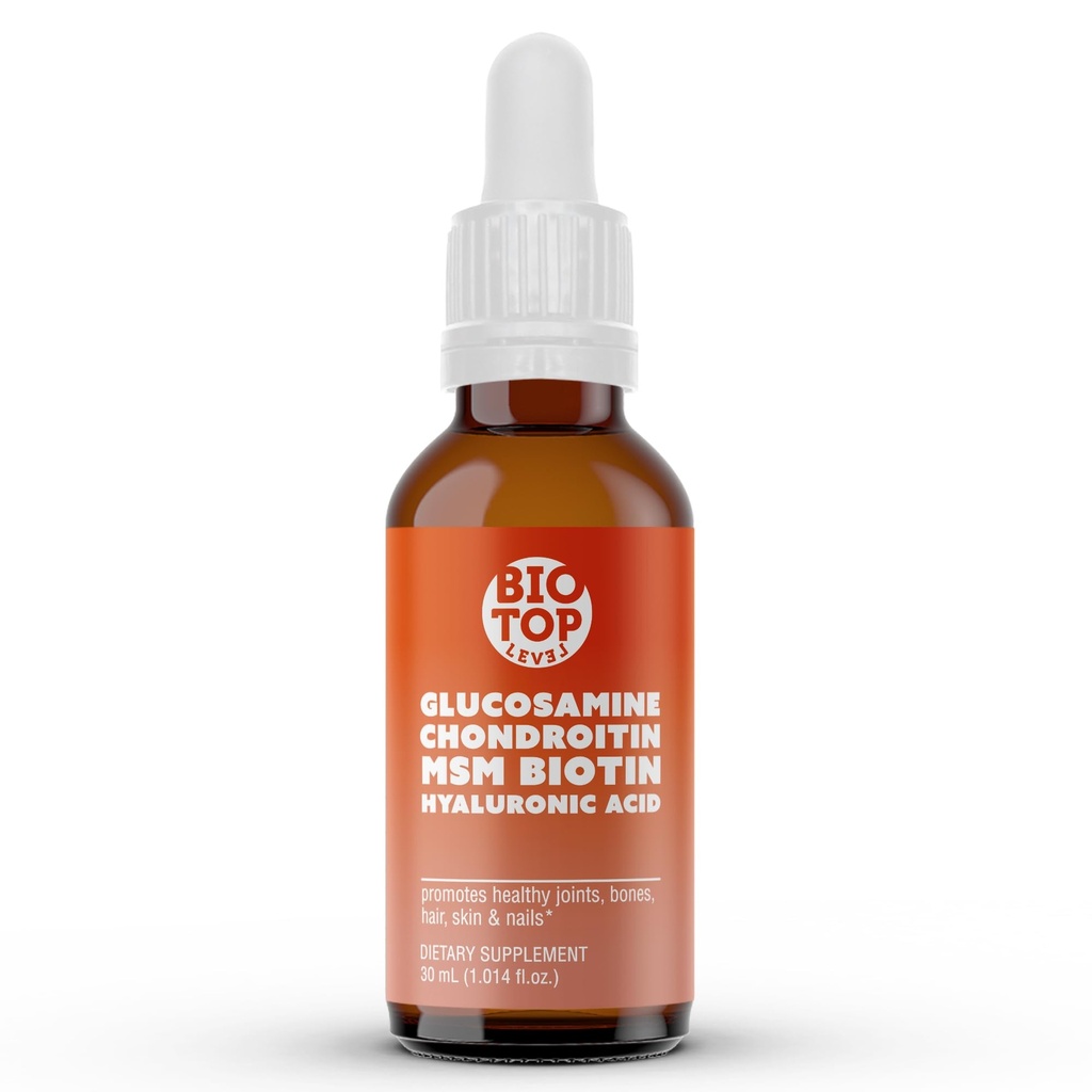 Sıvı Glucosamine, Chondroitin, MSM, Biotin, Hyaluronic Acid, All in One Formula for Good Health of Commons, Bones, Hair, Skin & Nails