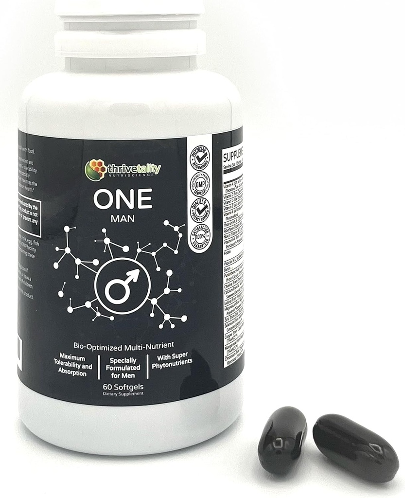 BİR İnsan Biyo-Optimized Multi-Nutrient by Thrivet | Erkeklerin Multivitamin | #1 Doktor Formulated | Klinik Proven | Max Tolerability & Abxia | Super Antioksinutrients