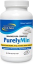 NORTH AMERICAN HERB & SPICE PurelyMin - 90 Vegi Caps - Yüksek Absorbable Magnezyum Kompleksi + L-Theanine - 30 Hizmet