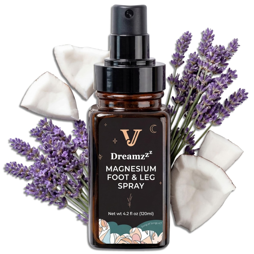 Ayaklar ve Uyku için Dreamzzz Magnezyum spreyi - Lavender & Coconut Oil ile Formula Magnezyum Yağı - Kadınlar için Topical Magnezyum Vücut Ayakları ve Çekilişleri - 4.2 ozzz