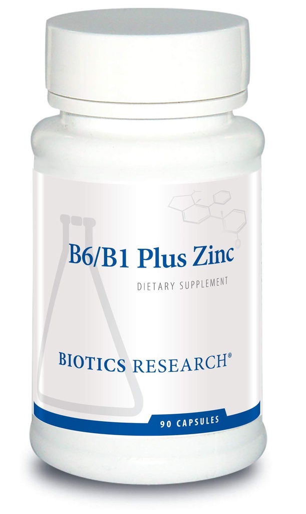 Biyotiği Araştırma B6 B1 Plus Malzeme çinko Aktif Formları B Vitaminleri, 5 mg Yüksek Biyo kullanılabilir çinko Formları, 300 Farklı çinko Bağımlı enzimleri 90 Capsules