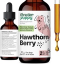 Forever Puppy Hawthorn σταγόνες μούρων για σκύλους - Αντιοξειδωτικό Βάμμα στήριξης για σκύλους w/Hawthorn Berry - Υγρό συμπλήρωμα υγείας καρδιάς για χαρούμενα κατοικίδια - Δεν Συντηρητικά & Τεχνητά χρώματα - 2 oz